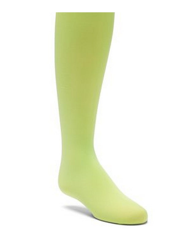 Big Girls Green Solid Color Stretchy Soft Footed Tights 8-15 - SophiasStyle.com